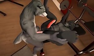 animation compolation song Hand Clap - (3D Gay Furry) with cum