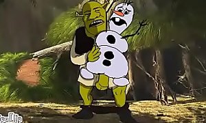 Shrek vs Olaf from Frozen