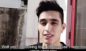 Hottest Latin teen sucking uncut cock and fucked bareback-LECHELATINO XXX porn video 