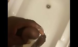 Blaq panther,nolly porn am playing with my big blaq dick in the bathroom