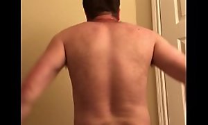 dude in total agony after spanking himself with a spoon and hair brush (good images of a male face when he is in excruciating pain and also a lot of painful moans)