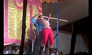 Desi naked tits and full pussy hair show boob press stage dance